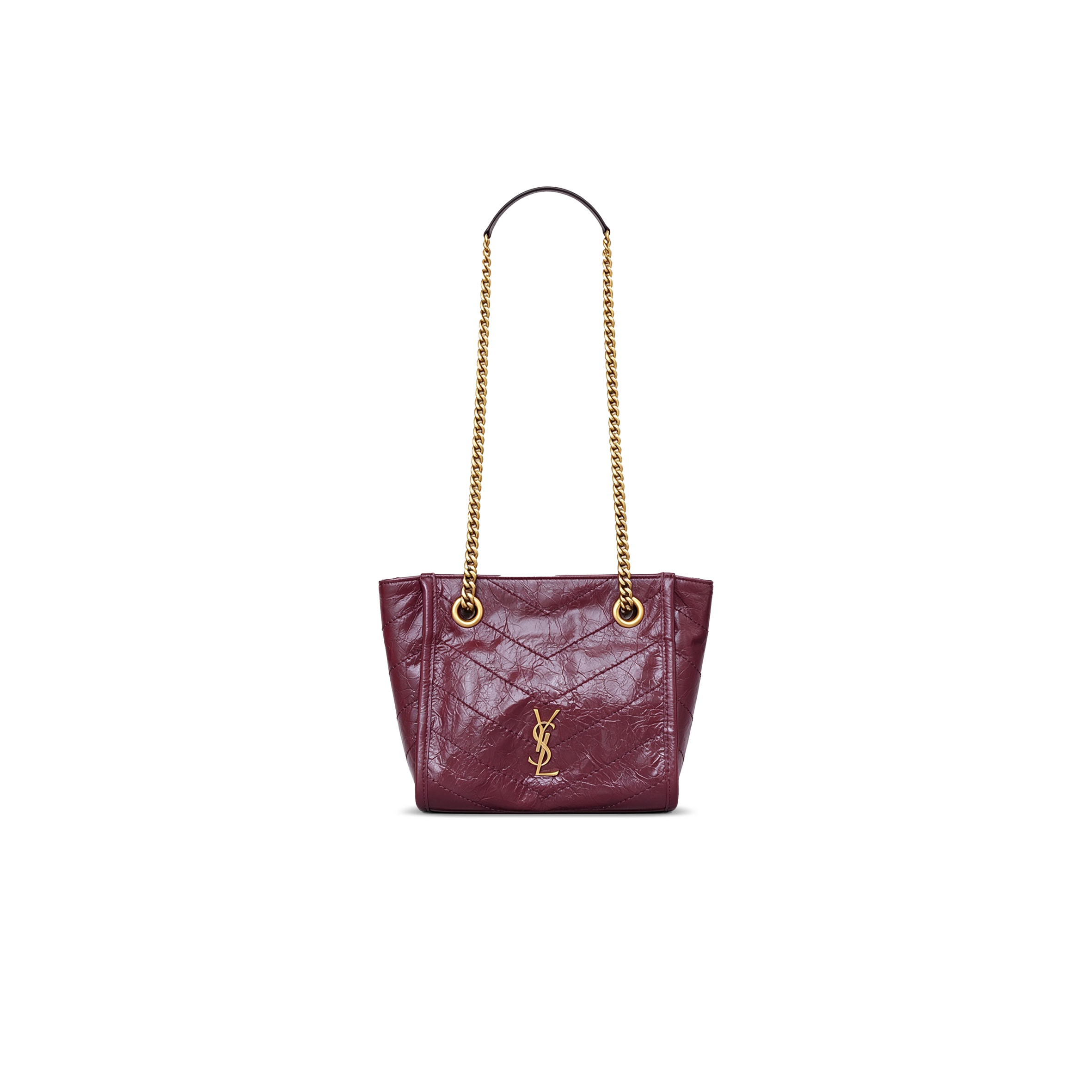 YSL NIKI MINI SHOPPING IN VINTAGE LEATHER A0088H (19*16*7cm)